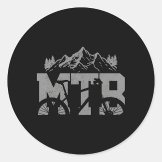 MTB mountainbike mountainbike mountainbike biker Ronde Sticker