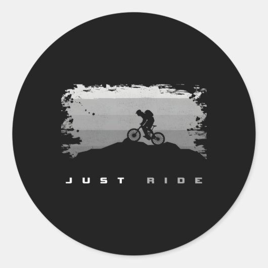MTB mountainbike MTB mountainbike Ronde Sticker (Voorkant)