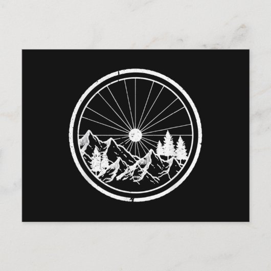 MTB mountainbike Trail Briefkaart (Voorkant)