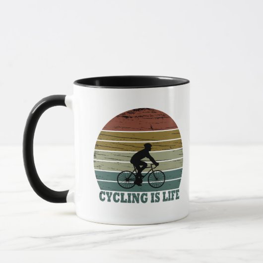 Mtb Mountainbiken Funny Fietsen Mok (Links)