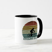Mtb Mountainbiken Funny Fietsen Mok (Voorkant rechts)