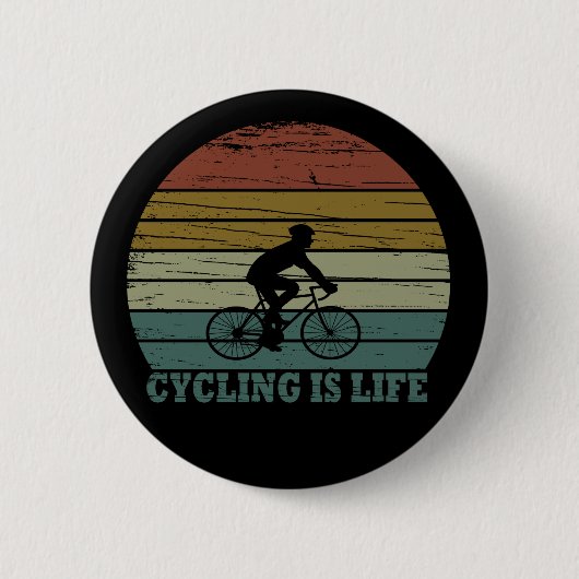 Mtb Mountainbiken Funny Fietsen Ronde Button 5,7 Cm (Voorkant)