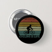 Mtb Mountainbiken Funny Fietsen Ronde Button 5,7 Cm (Voorkant /achterkant)