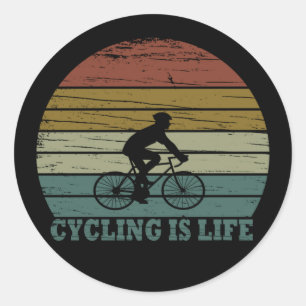 Mtb Mountainbiken Funny Fietsen Ronde Sticker