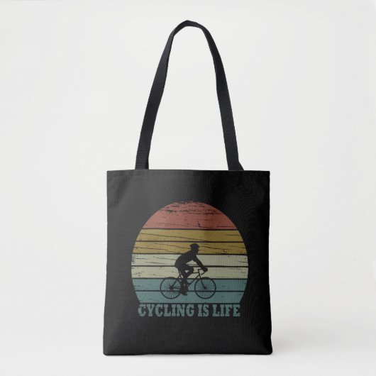 Mtb Mountainbiken Funny Fietsen Tote Bag (Voorkant)