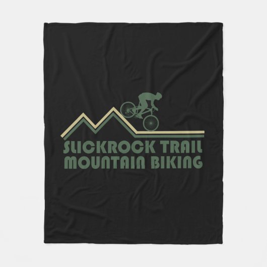 Mtb Mountainbiken - Slickrock Trails Utah Fleece Deken (Voorkant)