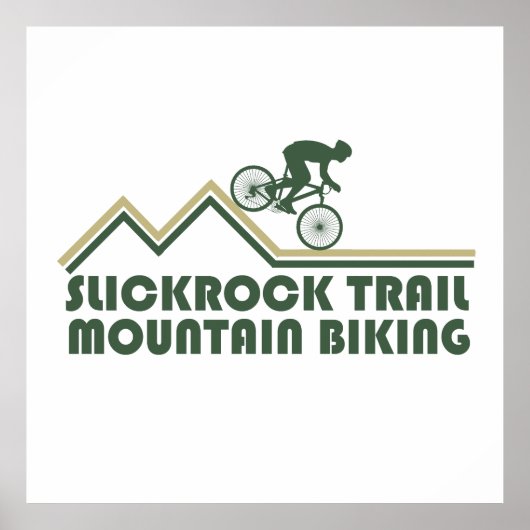 Mtb Mountainbiken - Slickrock Trails Utah Poster (Voorkant)