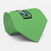 MTB - mountainbiker in de bergen Stropdas (Opgerold)