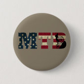Mtb Patriottische Vintage Amerikaanse Vlag Mountai Ronde Button 5,7 Cm (Voorkant)