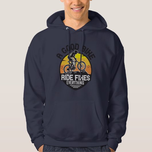 MTB - Rijden lost Alles op Hoodie (Voorkant)