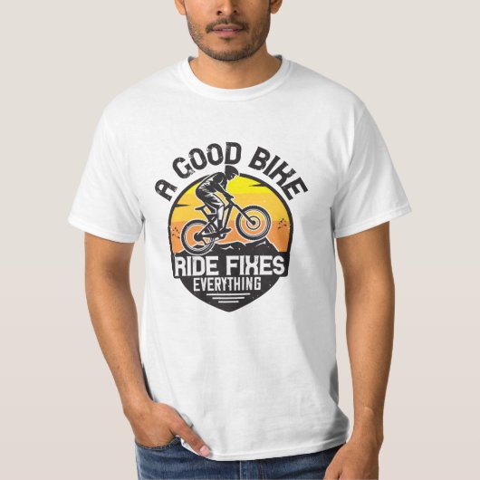 MTB - Rijden lost Alles op T-shirt (Voorkant)