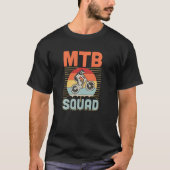 MTB Squad Retro  Style Matching Mountain BI T-shirt (Voorkant)
