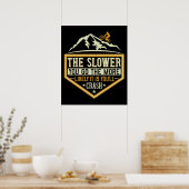 MTB - The Slower The More Likely I Crash Poster (Keuken)