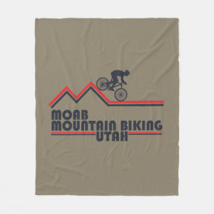 Mtb Utah - Moab Mountainbiken Fleece Deken