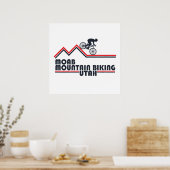 Mtb Utah - Moab Mountainbiken Poster (Keuken)