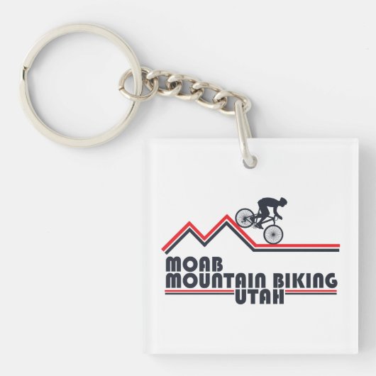 Mtb Utah - Moab Mountainbiken Sleutelhanger (voorkant)