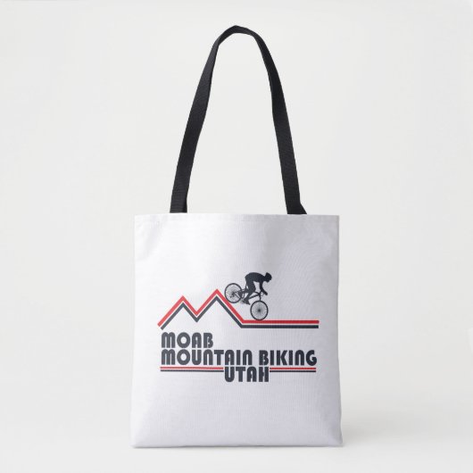 Mtb Utah - Moab Mountainbiken Tote Bag (Voorkant)