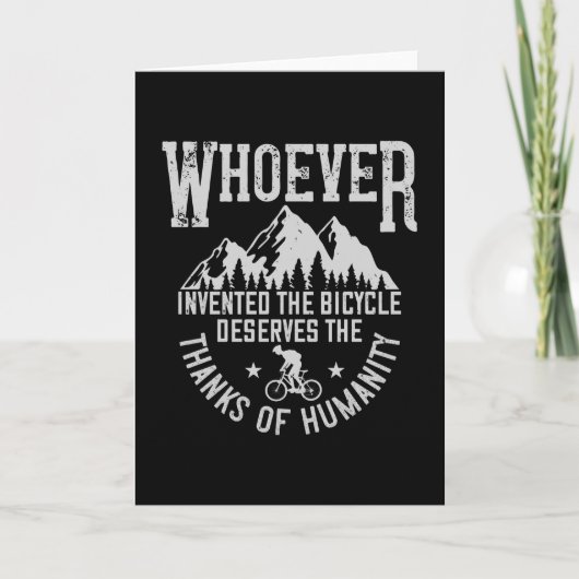 MTB - Wie de fiets heeft uitgevonden Kaart (Voorkant)