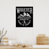 MTB - Wie de fiets heeft uitgevonden Poster (Keuken)