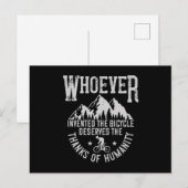 MTB - Wie heeft de fiets uitgevonden Briefkaart (Voorkant / Achterkant)