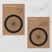 MTB wiel - karton Visitekaartje (Voorkant / Achterkant)