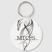 MTCHS Dragon Lineart Sleutelhanger (Voorkant)