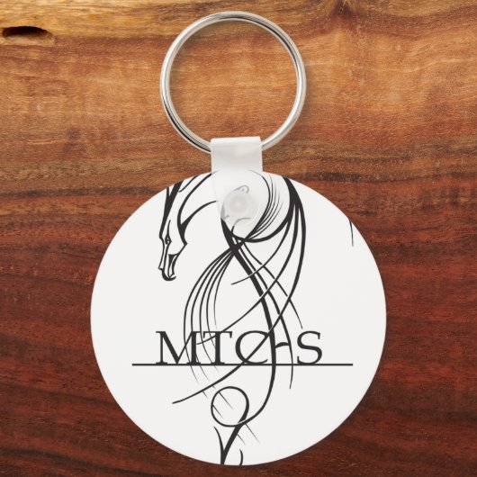 MTCHS Dragon Lineart Sleutelhanger (Voorkant)