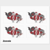 MTCHS Dragon Logo Rechthoekige Sticker (Vel)