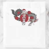 MTCHS Dragon Logo Rechthoekige Sticker (Tas)