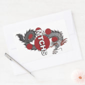 MTCHS Dragon Logo Rechthoekige Sticker (Envelop)