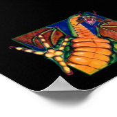 MtG Shivan Dragon afdrukken op zwart Poster (Hoek)