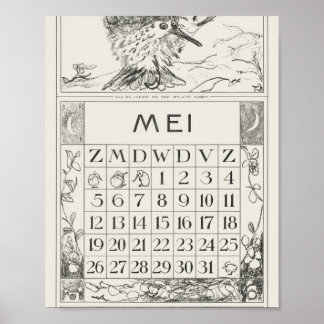 Mtheo van hoytema - kalender - reigerkunst - akkoo poster