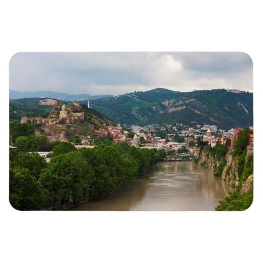 Mt'k'vari rivier stromend, Tbilisi Magneet (Horizontaal)