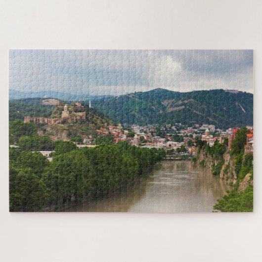 Mt'k'vari Rivierstroom, Tbilisi Legpuzzel (Horizontaal)