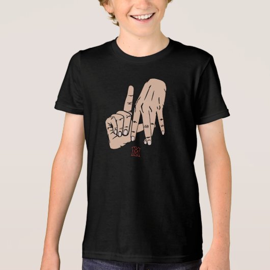 MTL handen Tri-Blend Shirt (Voorkant)