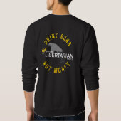 MTLP Print Pistolen, geen geld met lange mouwen Trui (Achterkant)