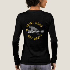 MTLP Vrouwen Print Pistolen Niet Geld Lange Mouw Tri-Blend Shirt