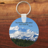Mtns bellen/Denali - J Muir Sleutelhanger (Voorkant)
