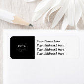 Mtns bellen/Snowy blizzard op Black Design Etiket (Insitu)