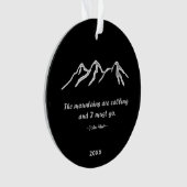 Mtns bellen/Snowy blizzard Sjabloon Ornament (voorkant)