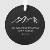 Mtns bellen/Snowy blizzard Sjabloon Ornament (achterkant)