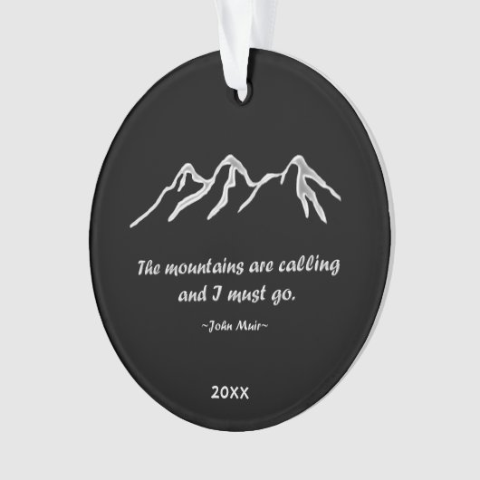 Mtns bellen/Snowy blizzard Sjabloon Ornament (voorkant)