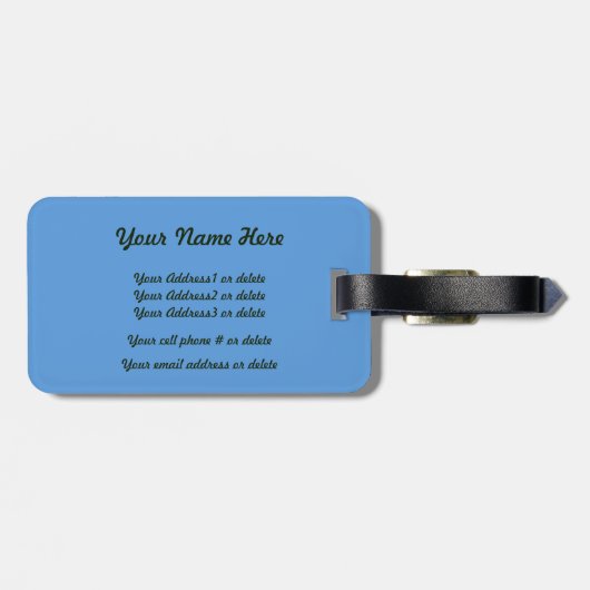 Mtns belt/Denali-J Muir Bagagelabel (Achterkant horizontaal)