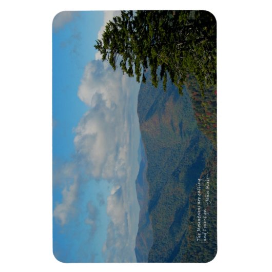 Mtns roepen John Muir. Magneet (Verticaal)