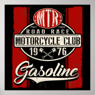 MTR Road Race Motorcycle Club 1976 Poster