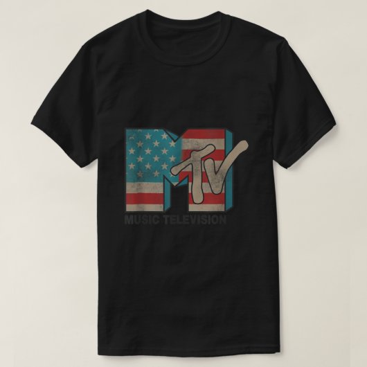 MTV American Flag Logos T Shirten T-shirt (Design voorkant)