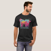 MTV Distressed Retro Flamingo Logo Fill T-shirt (Voorkant volledig)