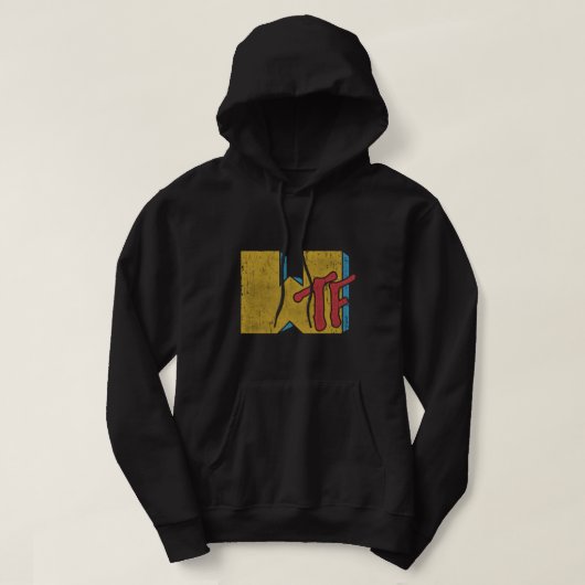 Mtv Logo WTF-stijl met speciale kleuren Hoodie (Design voorkant)
