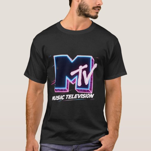 MTV Music Television aanbevolen ontwerp T-shirt (Voorkant)