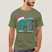 MTV Music Television Candy Cane Kerstmis T-shirt (Voorkant)